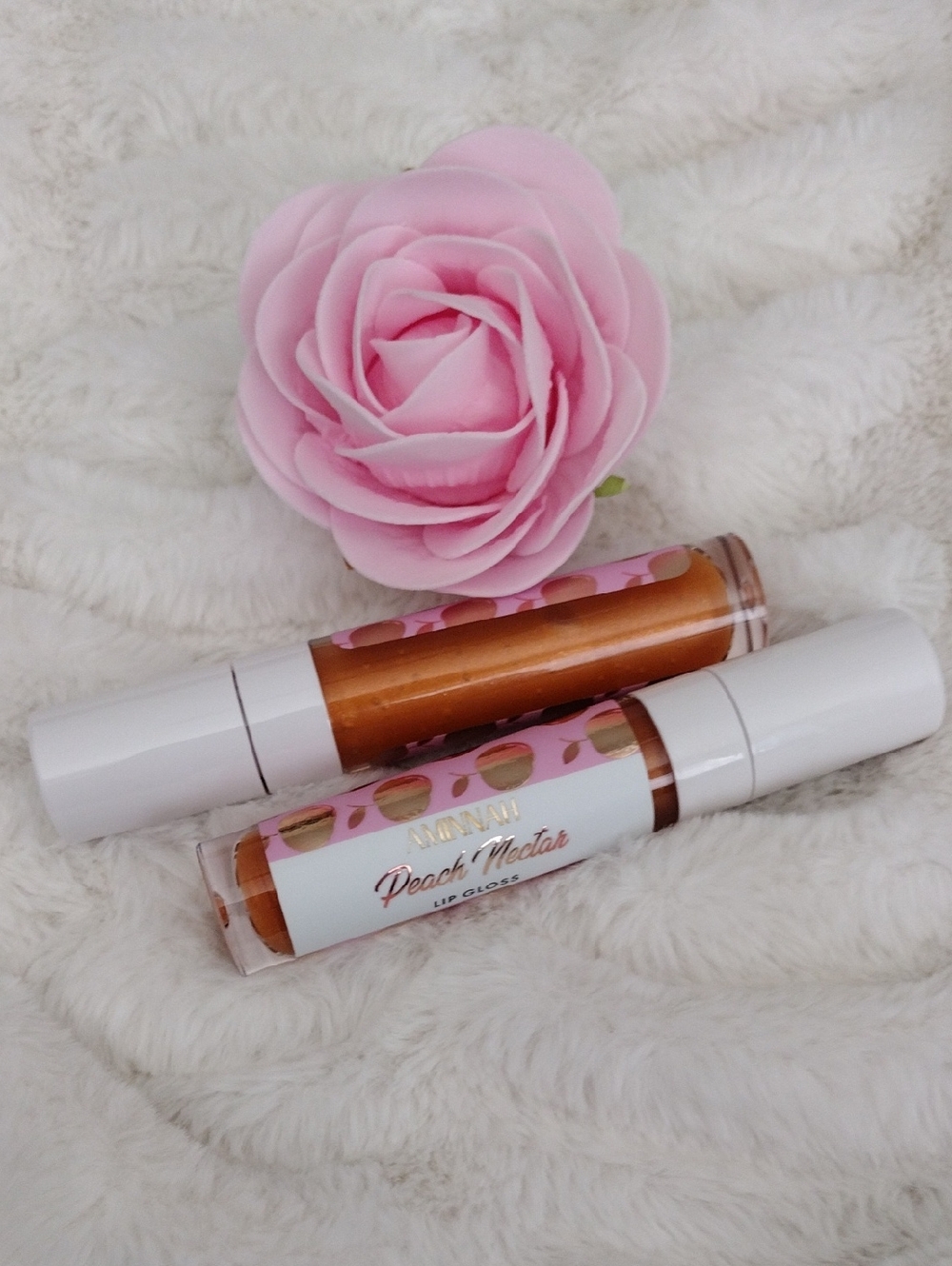 Aminnah Peach Nectar Lip Gloss — Peach Shade - Picture 2 of 2